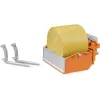 BRUDER 02353 Three-Way Tipping Trailer with Loading Box and Forks, 1:16 Scale, Green/Grey
