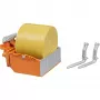 BRUDER 02353 Three-Way Tipping Trailer with Loading Box and Forks, 1:16 Scale, Green/Grey