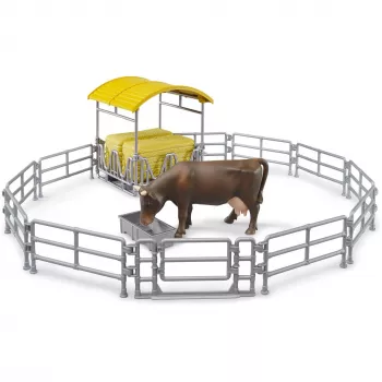 BRUDER Hay Rack with Fences and Trough - Bworld 1:16 Farm Playset