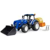 BRUDER New Holland T5.120 Tractor with Front Loader, Loading Box and Forks 1:16