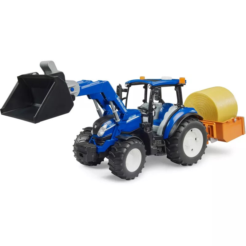 BRUDER New Holland T5.120 Tractor with Front Loader, Loading Box and Forks 1:16