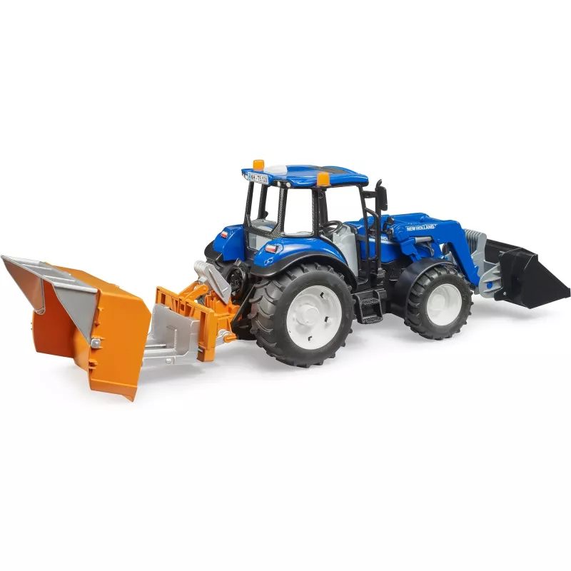 BRUDER New Holland T5.120 Tractor with Front Loader, Loading Box and Forks 1:16