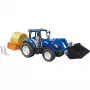 BRUDER New Holland T5.120 Tractor with Front Loader, Loading Box and Forks 1:16