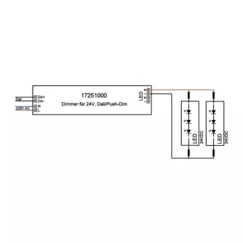 Brumberg 17251000 LED Driver DALI Rectangular White 80W 230V 24V