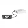 BRUMBERG 39365153 LED Recessed Spotlight Set BB05 Square Nickel Matt 6W 230V Phase Dimmable 3000K 450lm 38° Swiveling