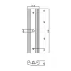 BRUMBERG 87116080 Longitudinal Connector for 3-Phase Track System, Black