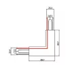 Brumberg 87126070 ONETRACK DALI SL 90° 3-Phase Corner Connector for Track Lighting, White
