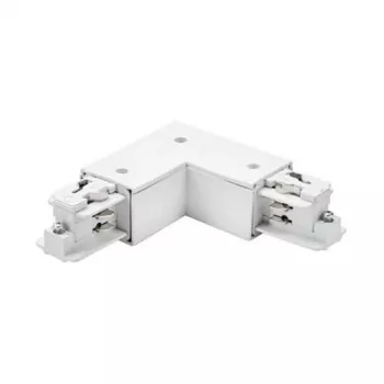 Brumberg 87127070 90° Corner Connector for ONETRACK DALI 3-Phase Track System, White