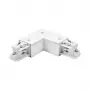 Brumberg 87127070 90° Corner Connector for ONETRACK DALI 3-Phase Track System, White
