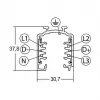 Brumberg 87162070 3-Phase Track ONETRACK DALI / Switchable, Length 2.0m White