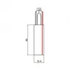 Brumberg 87166080 DALI End Feed Unit for ONETRAC 3-Phase Track, Right Protective Conductor, Black