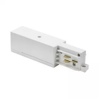 Brumberg 87167070 ONETRACK End Feed for DALI Dimmable/Switchable Track Systems, White (RAL 9003)