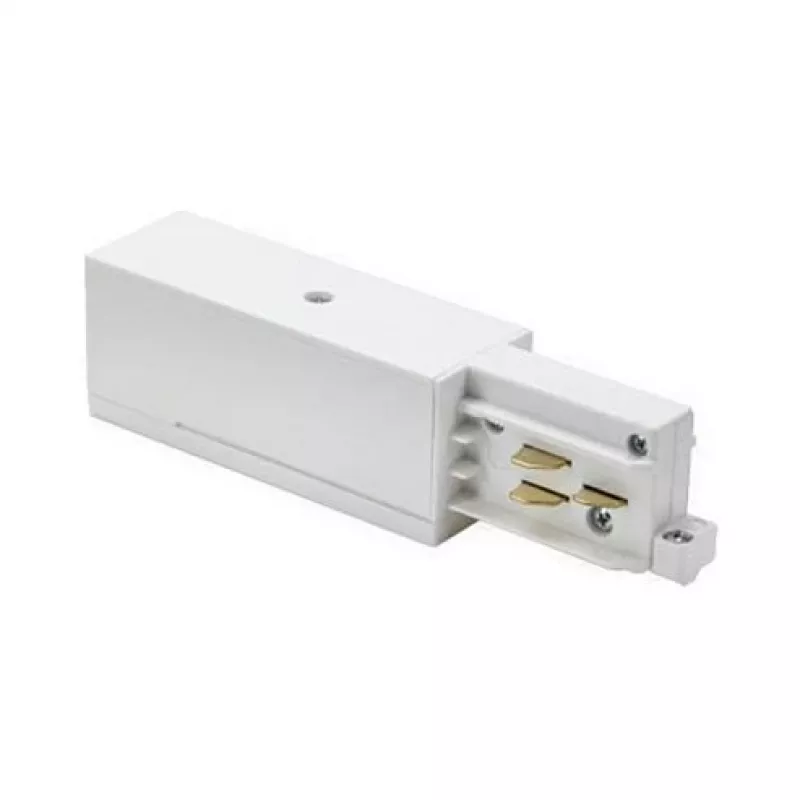 Brumberg 87167070 ONETRACK End Feed for DALI Dimmable/Switchable Track Systems, White (RAL 9003)