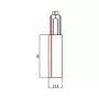 Brumberg 87167070 ONETRACK End Feed for DALI Dimmable/Switchable Track Systems, White (RAL 9003)