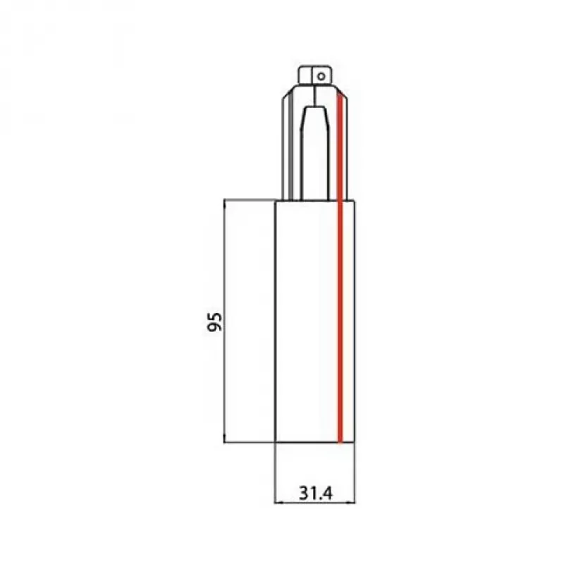 BRUMBERG ONETRACK 3-Phase DALI Switchable End Feed, White