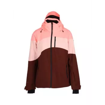 Brunotti Fastonia Women's Ski Jacket Dark Red M | Waterproof 10K Breathable 8K Detachable Hood