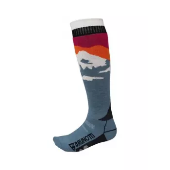 Brunotti Scottishy-Mountain Women's Ski Socks, EU 35-38, Steel Blue