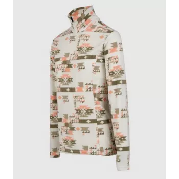 Brunotti Women's Misma-Print Fleece Jacket Arctic Desert Flower Size M