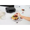 BRV VST098X 3-in-1 Sandwich Maker, Waffle Maker & Grill, 850 W, DuraCeramic Non-Stick Plates, Black/Silver