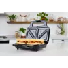 BRV VST098X 3-in-1 Sandwich Maker, Waffle Maker & Grill, 850 W, DuraCeramic Non-Stick Plates, Black/Silver