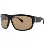 BUGATTI MAN 43C-BK Sunglasses - Black Acetate Frame with Dark Grey Polycarbonate Lenses, UV400 Protection, 66/15/123 mm