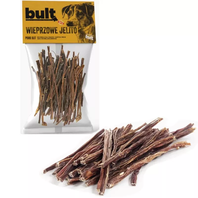 BULT Dried Pork Intestine Dog Treat - 100g