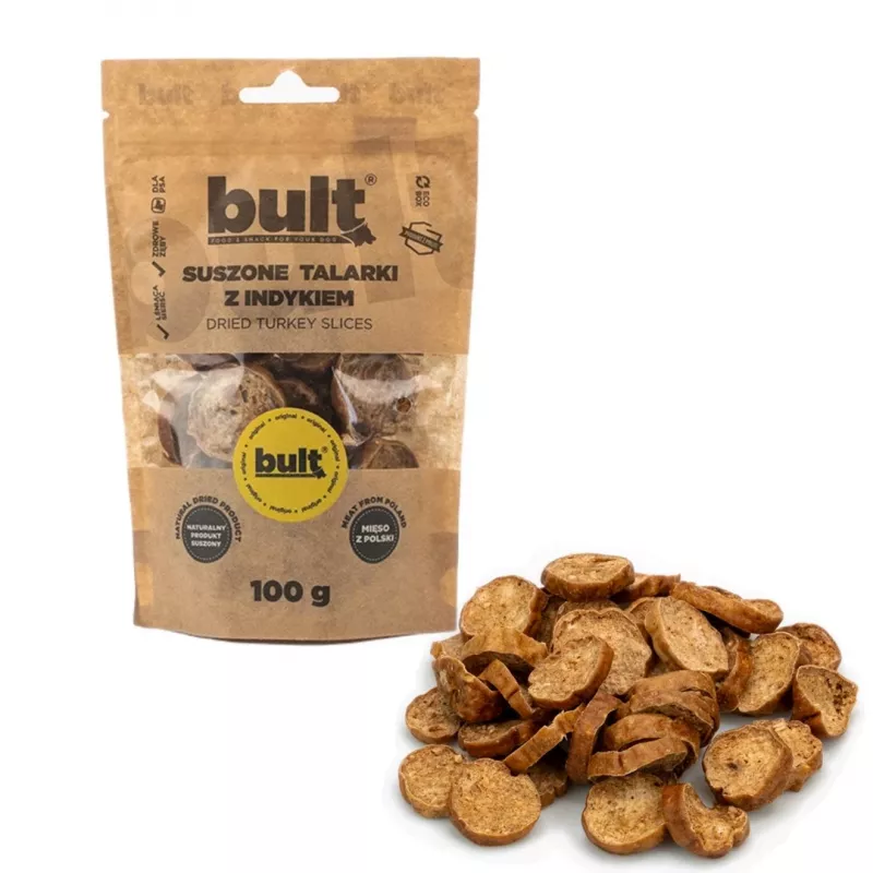 BULT Dried Turkey Slices Dog Treat 100g – Grain-Free High-Protein Training Snack