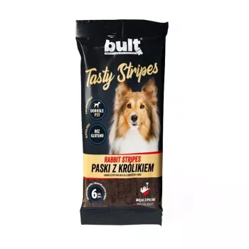 BULT Tasty Stripes Rabbit Dog Treats – Grain-Free Training Rewards, 6 Pieces (60 g)