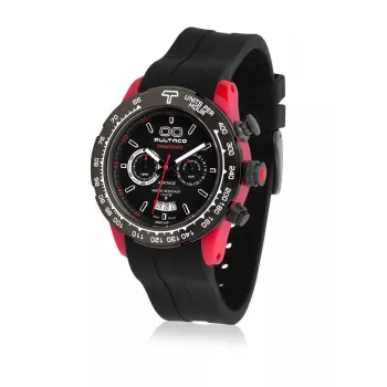 BULTACO MAN H1PR43C-CB1 43mm Analog Quartz Watch Black Leather