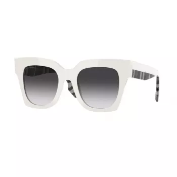Burberry BE4364-39958G Women's Cat Eye Sunglasses Havana Acetate Grey Gradient Lens 49mm