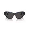 Burberry BE4423-411187 Women's Sunglasses, Transparent Grey Frame, Grey Gradient Lens, 52 mm