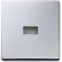 Busch-Jaeger 1731-0-1965 Central Plate Aluminium for Switch/Push-Button