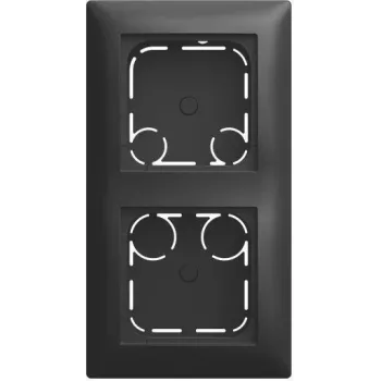 BUSCH-JAEGER BJ Surface-Mounted Housing 2-Gang High Profile Busch-balance SI Studio White 2TKA00005978