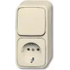 BUSCH-JAEGER Duro 2000 AP Schuko Socket Outlet, Surface-Mounted, 1-Gang, Alpine White