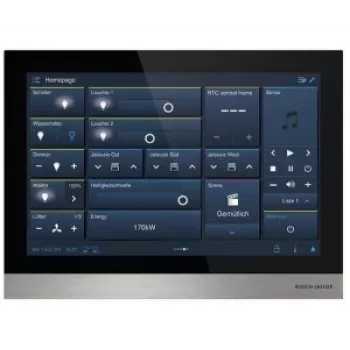 Busch-Jaeger IP touch 10 LAN/WLAN H8237-4B-03 Smart Home Control Panel, 10.1 inch Touchscreen, Black 2TMA130050B0058
