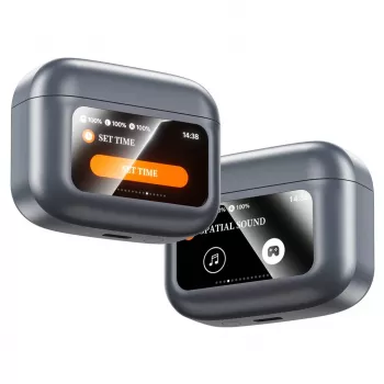 Buxton BTW 9600 Wireless Over-Ear Headphones with Active Noise Cancellation, Bluetooth 5.3, 30h Battery, Black