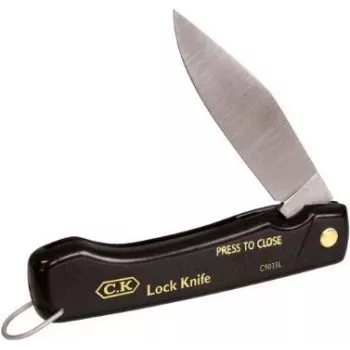 C.K Tools C9035L Electrician's Folding Knife with Pike Blade, 110 mm Closed Length