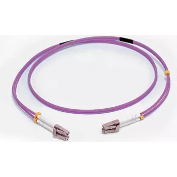 C2G 2m LC/LC OM4 LSZH Fibre Optic Patch Cable, Violet 81750