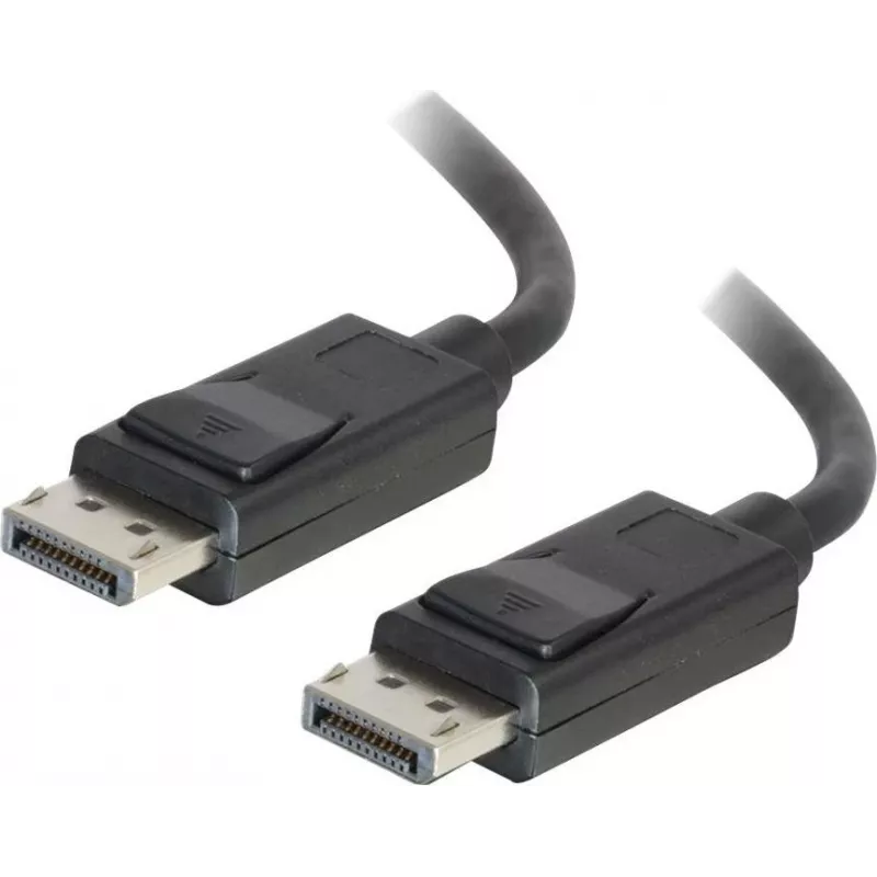 C2G 5.0m DisplayPort Cable with Latches, Male to Male, Black 84403