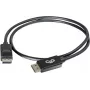 C2G 5.0m DisplayPort Cable with Latches, Male to Male, Black 84403