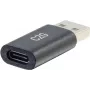 C2G USB C to USB Adapter - SuperSpeed USB Adapter - 5Gbps - USB-C Female to USB-A Male - USB 3.0 - Molded - Black