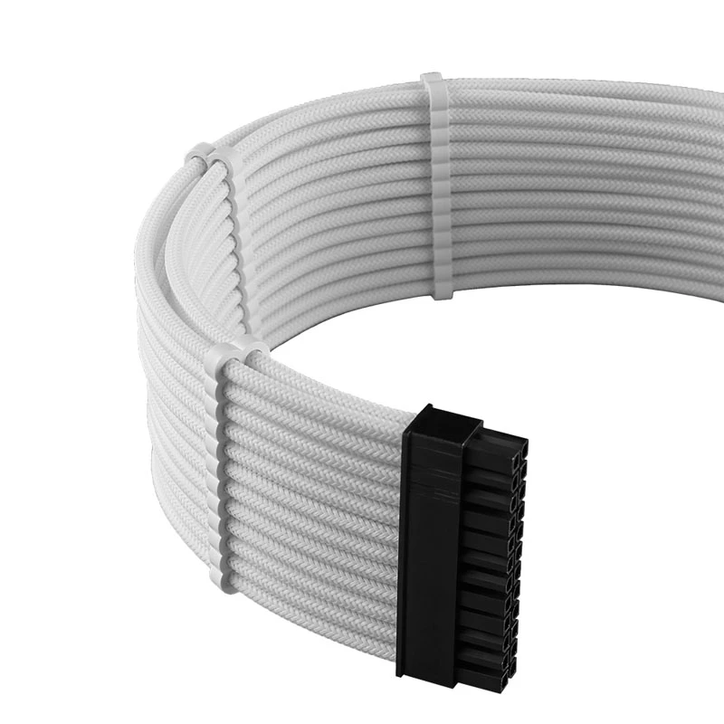 CableMod C-Series PRO ModMesh 12VHPWR Cable Kit for Corsair RM, RMi, RMx (Black Label) - White
