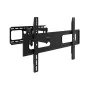 CABLETECH Universal Full-Motion TV Mount for 37 inch-80 inch Screens, 50 kg Load, VESA up to 600x400, ±60° Swivel, +5°/-15° Tilt, 62-466 mm Wall Distance, Black