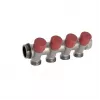Caleffi 324 Series 4-Way Thermostatic Mixing Valve 1 inch x 1/2 inch 60°C DZR Brass