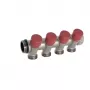 Caleffi 324 Series 4-Way Thermostatic Mixing Valve 1 inch x 1/2 inch 60°C DZR Brass