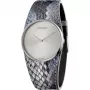 CALVIN KLEIN K5V231Q4 Women's Watch 39mm Quartz Stainless Steel Rose Gold PVD Leather Black