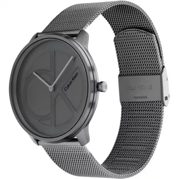 CALVIN KLEIN MAN 25200030 40mm Quartz Analog Watch Silver Stainless Steel Mesh