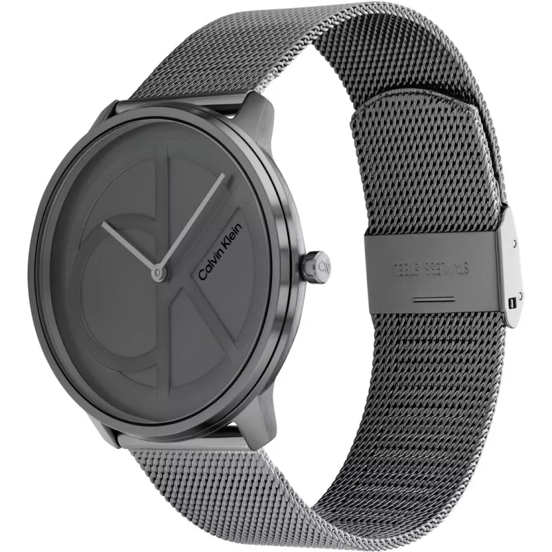 CALVIN KLEIN MAN 25200030 40mm Quartz Analog Watch Silver Stainless Steel Mesh