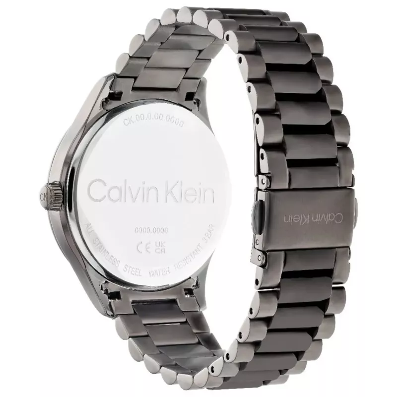 Calvin Klein Man 25200164 40mm Quartz Watch Stainless Steel Mesh Black Dial