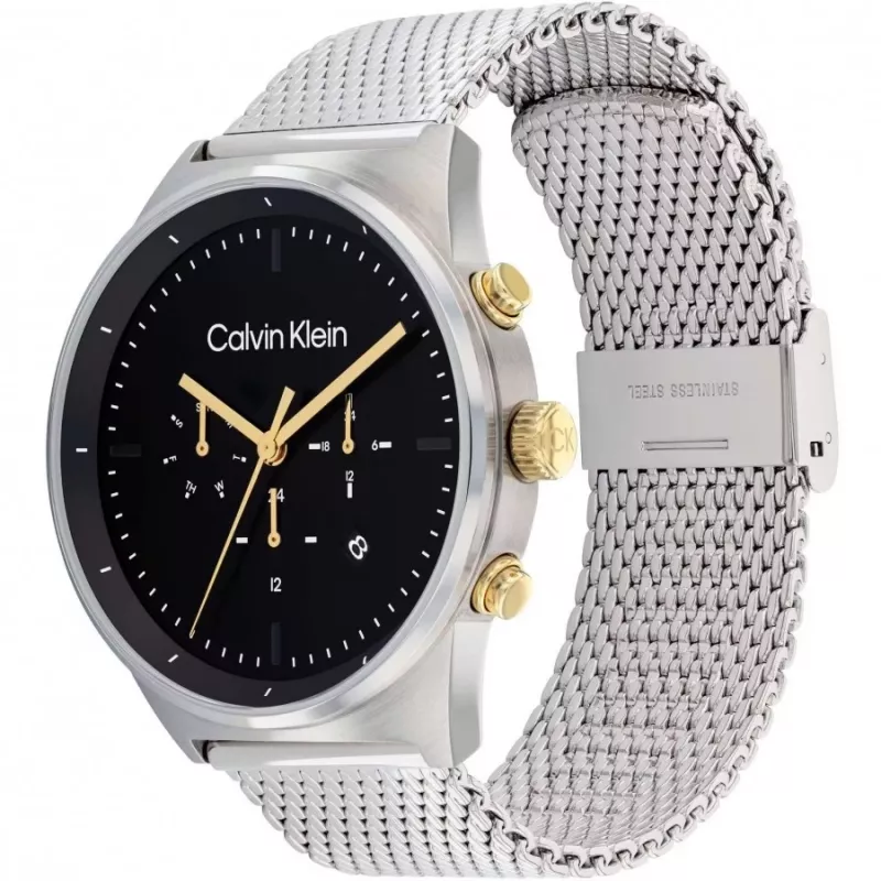 CALVIN KLEIN Men's City Collection Watch 25200296 44mm Stainless Steel Swiss Quartz